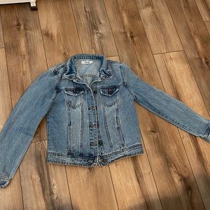refuge cropped denim jacket